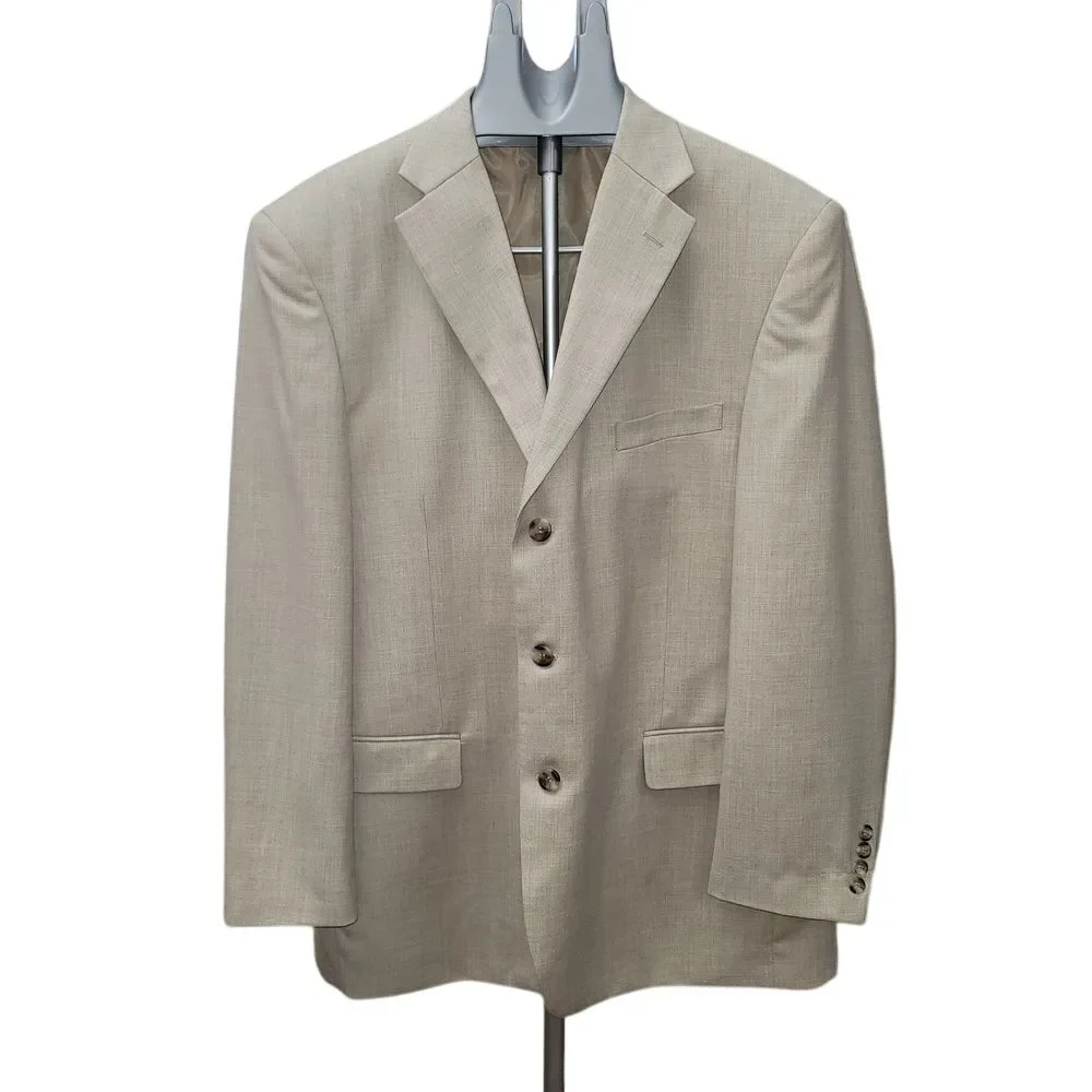 Mazzoni Men 44R‎ Single breasted Sport Coat Blazer Jacket Old Money Preppy Work